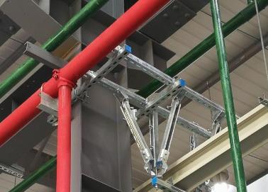 扶沟该抗震支架的整体式支吊架结构协调性好